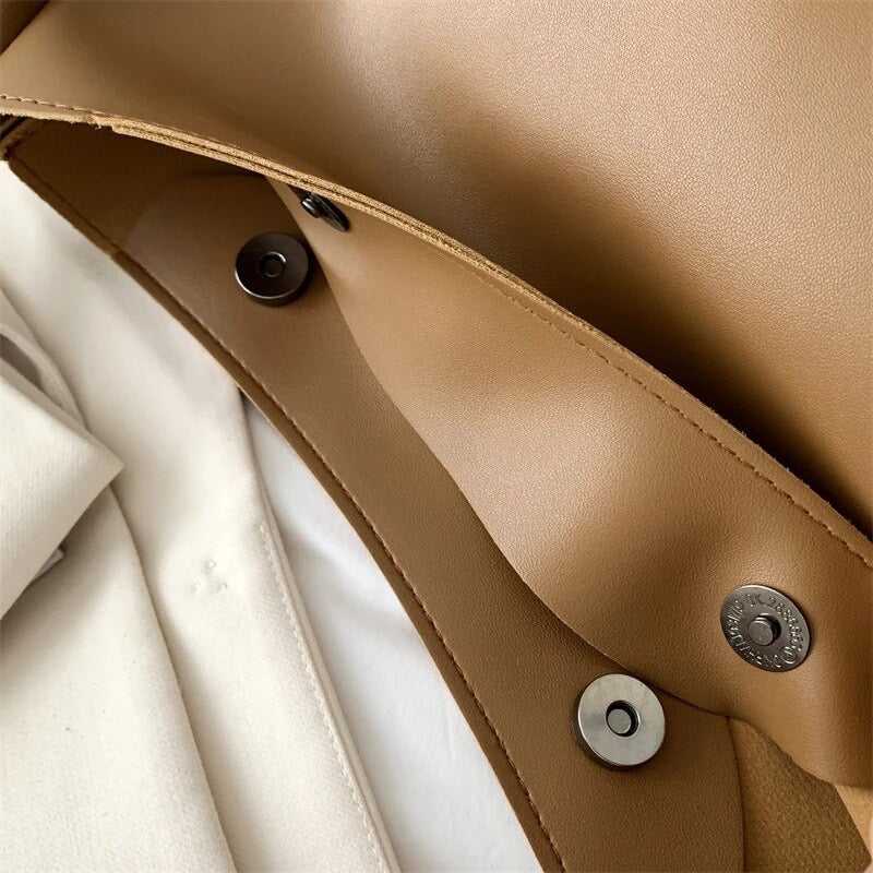 Amoria Bags Bella Shoulder Bag – Black Vegan Leather