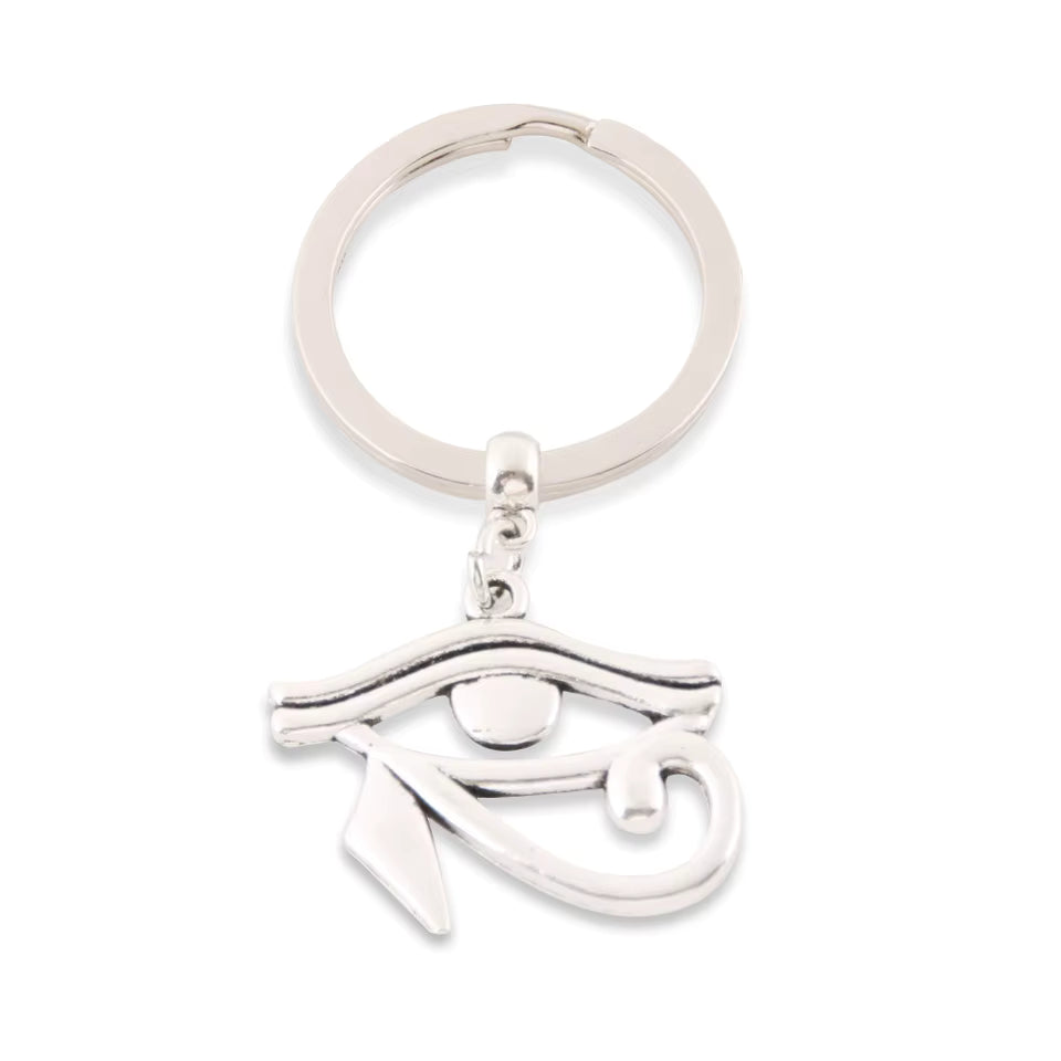 Amoria Bags Cleopatra Eye Symbol Metal Pendant Keychain