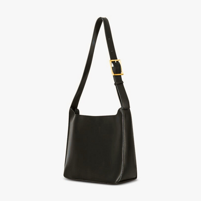 Amoria Bags Julie Shoulder Bag – Black Vegan Leather