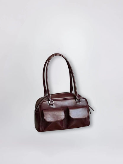 Amoria Bags Sleek Daily Leather Carry Tote – Black