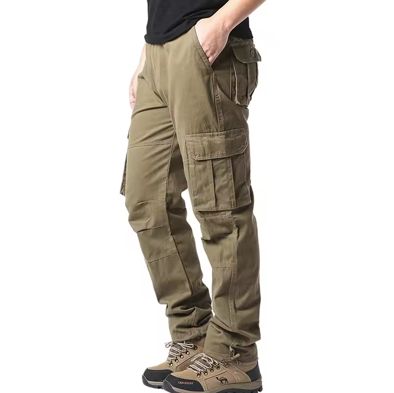 Cargo trousers with multiple pockets