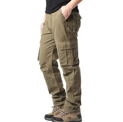 Cargo trousers with multiple pockets