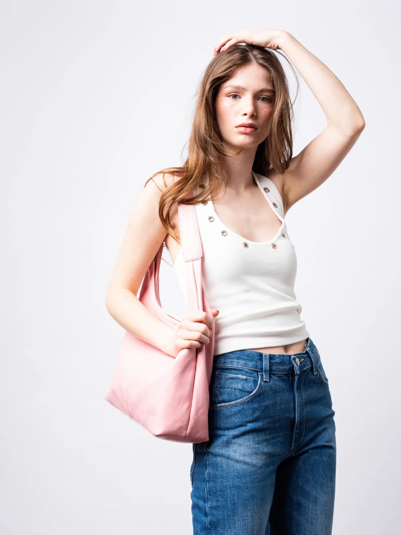 Amoria Bags Scarlett Distressed Leather Tote – Brown