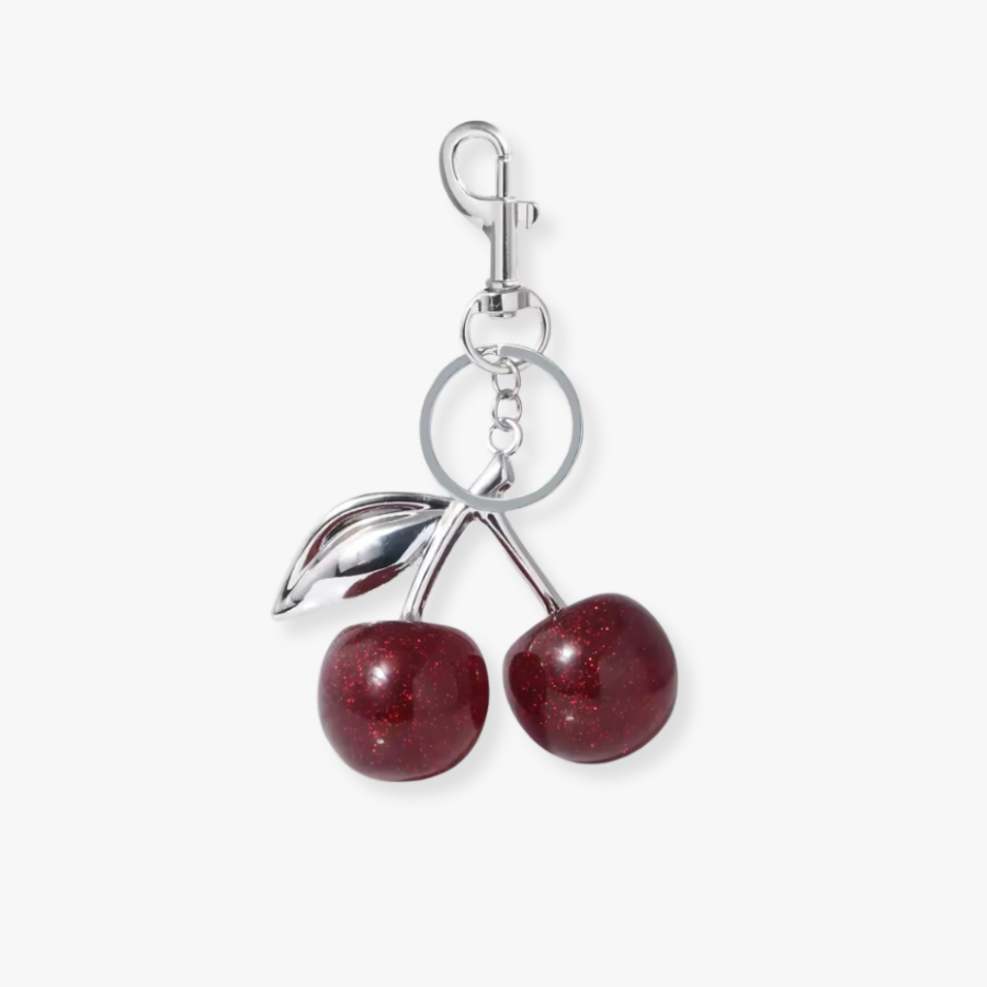 Amoria Bags Red Cherry Charm Keychain – Red