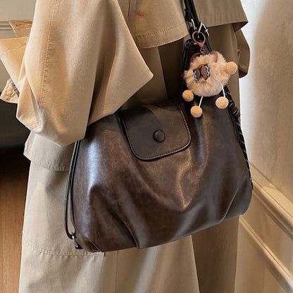 Amoria Retro Large-Capacity Shoulder Tote Bag