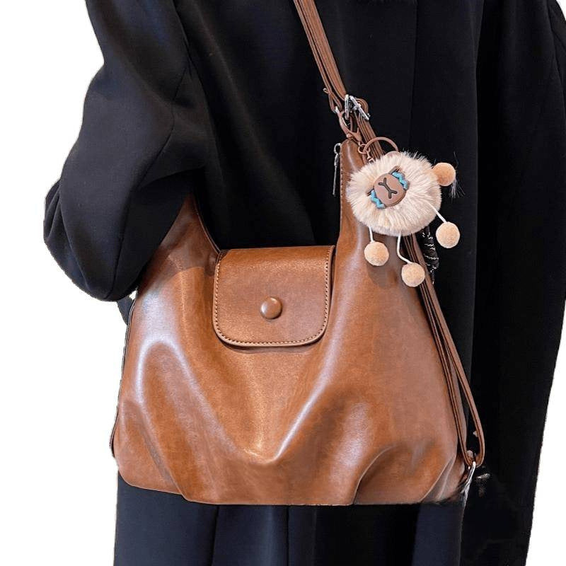 Amoria Retro Large-Capacity Shoulder Tote Bag