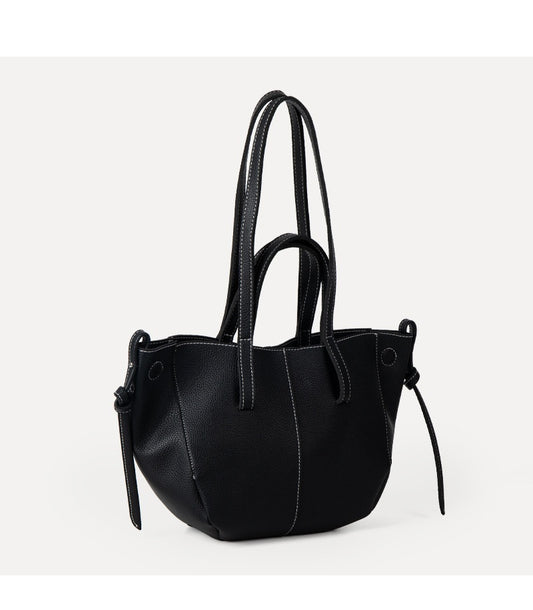 Amoria Bags Basket-Style Shoulder Bag with Double Handles