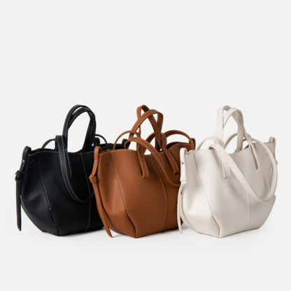 Amoria Bags Basket-Style Shoulder Bag with Double Handles