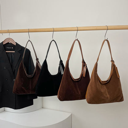 Amoria Bags Aspen Retro Suede Stitching Shoulder Bag