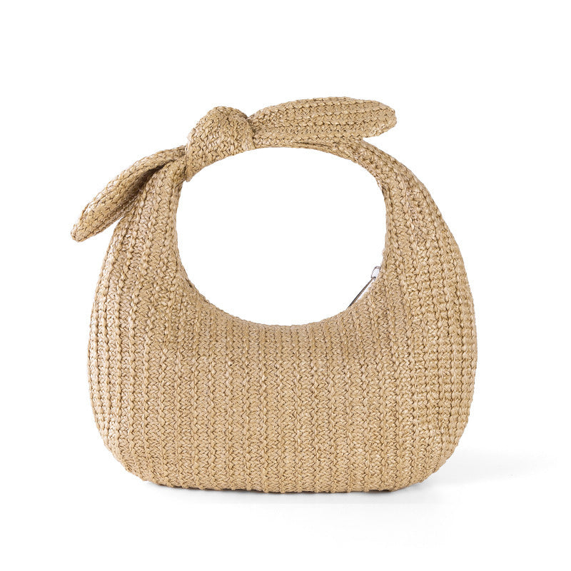 Amoria Bags Ammos Straw Handbag