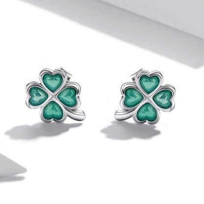 Amoria Bags Four-Leaf Stud Earrings
