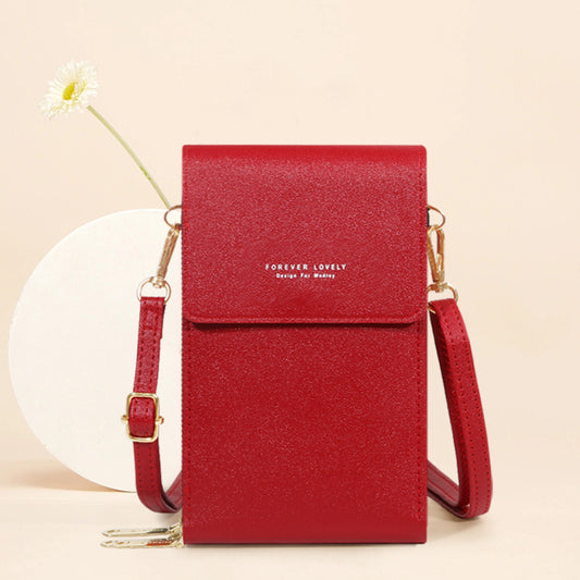 Amoria Bags Leather Crossbody Mobile Wallet