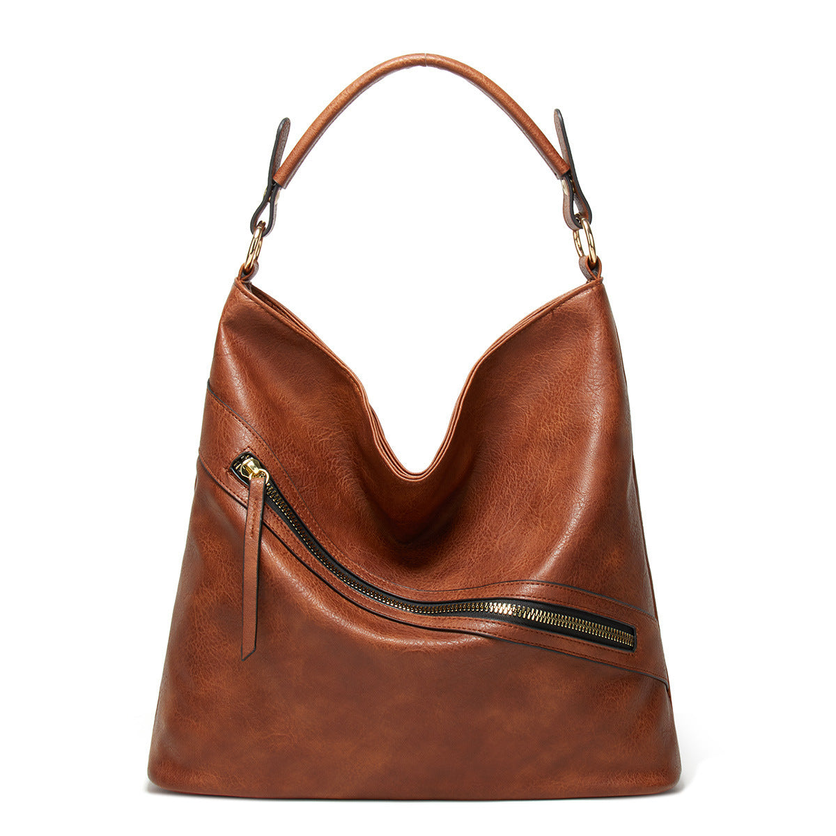 Amoria Bags Axis Oily Leather Handbag