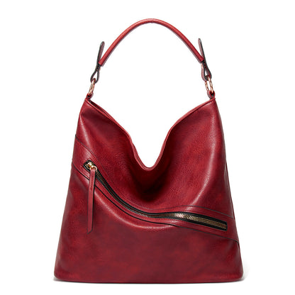 Amoria Bags Axis Oily Leather Handbag