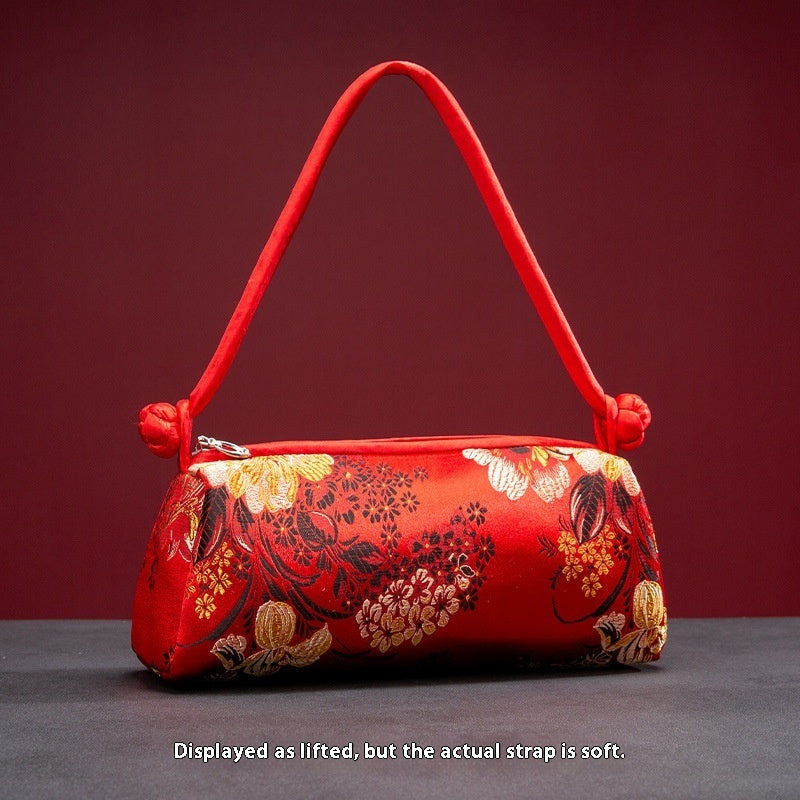 Amoria Bags Vintage Silk Ladies Hand Bag