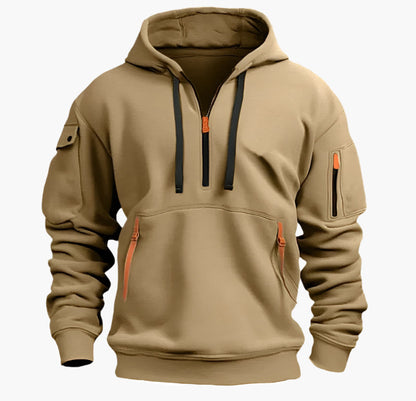 Hoodie with Zippered Pockets