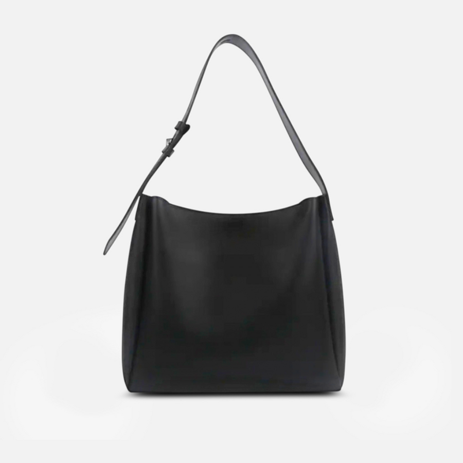 Amoria Bags Bella Shoulder Bag – Black Vegan Leather