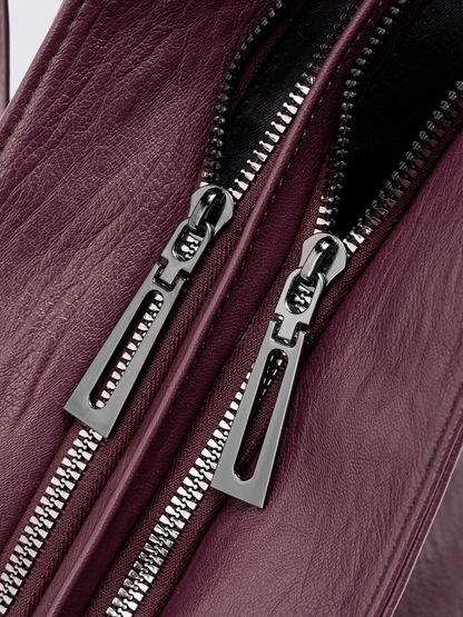 Amoria Bags Everyday City Tote Bag – Black Vegan Leather